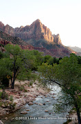 Zion National Park from Virgin River bridge