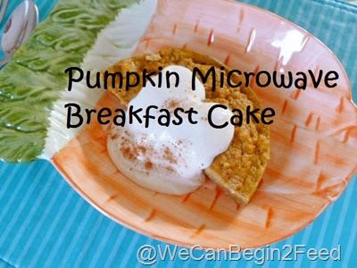 Pumpkin Microwave Breakfast Cake