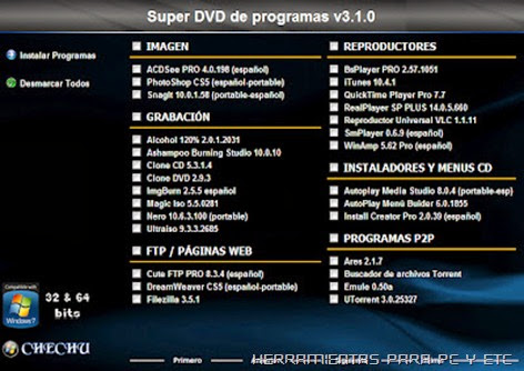 Super DVD de Programas 2012 V3.1.0 Español Super DVD de Programas 2012 V3.1.0 Español