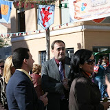 D. Gabriel Gascón Alcalde de Dolores, con Alcalde y M .Asunción Prieto.