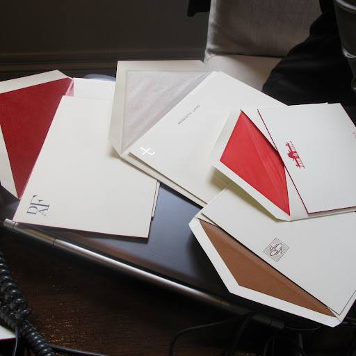 Some of the cards Rebecca and I were inspired by; I'm always attracted to intuitive architectural lettering.