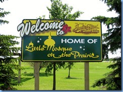 8473 Saskatchewan Trans-Canada Highway 1 Indian Head - Home of Little Mosque on the Prairie sign 8473 Saskatchewan Trans-Canada Highway 1 Indian Head - Home of Little Mosque on the Prairie sign