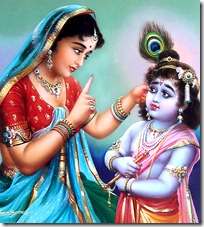 Mother Yashoda with Krishna