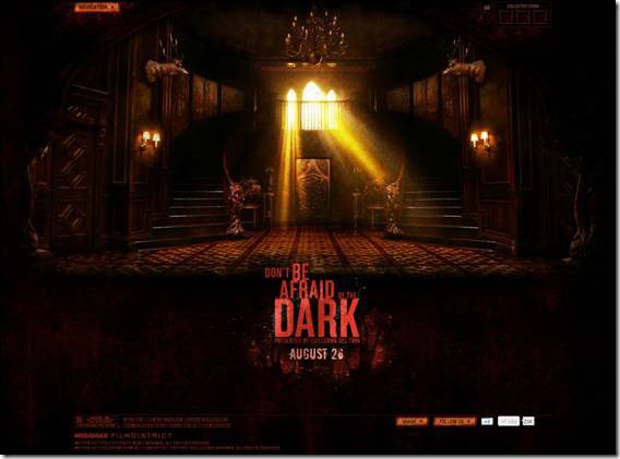 A Don't Be Afraid of the Dark hivatalos weboldala