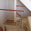 Stainless Rod System on Stone Floor