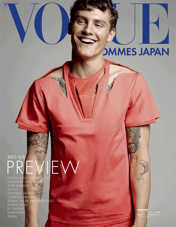 Vogue Homme Japão investe em um editorial diferente