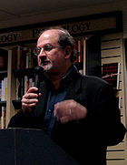Salman Rushdie Presenting His Book Shalimar The Clown, Salman Rushdie