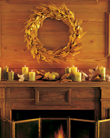 This breathtaking wreath is made from turkey quill feathers and magnolia leaves, colored on one side with floral spray, are mixed with stalks of wheat to create a stunning wreath. http://www.marthastewart.com/266375/midas-touches-in-full-feather This breathtaking wreath is made from turkey quill feathers and magnolia leaves, colored on one side with floral spray, are mixed with stalks of wheat to create a stunning wreath. http://www.marthastewart.com/266375/midas-touches-in-full-feather