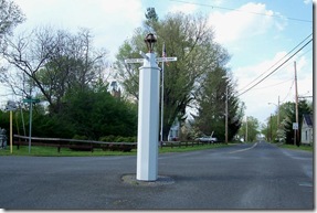 Wide angle of the White Post column