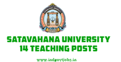 Satavahana University recruitment 2013
