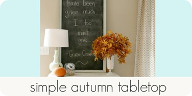 simple autumn tabletop