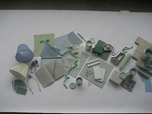 I begin to put the pieces down on the white paper.