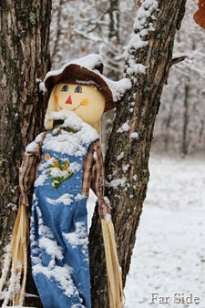 Scarecrow in the snow