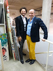 Fernando y José Luis Anzizar, en el primer piso de la galería