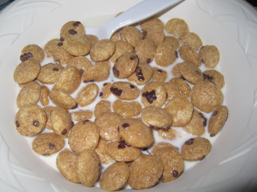 Sunny and I had some of the Cookie Crisp - a sweet treat in breakfast form.