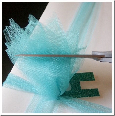 trimming tulle