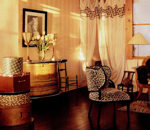 The leopard print on the chair in the foreground is velvet fabric by Clarence House. I have always been fond of this classic print, and was excited to flip through a new book called The leopard print on the chair in the foreground is velvet fabric by Clarence House. I have always been fond of this classic print, and was excited to flip through a new book called
