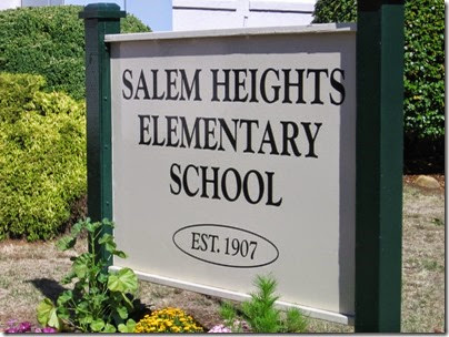 IMG_9050 Salem Heights School Sign on September 9, 2007