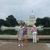Cam and Debbie in front of Capital Reflecting Pool