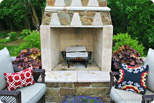 outdoor fireplace