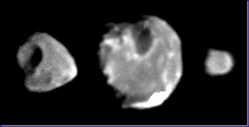 Galileo moons  Thebe, Amalthea and Metis