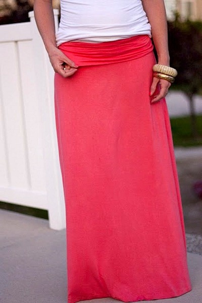 maxi skirt tutorial