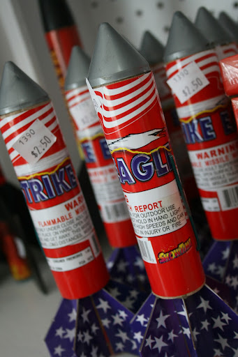With Independence Day around the corner, local fireworks retailers are building up their patriotic inventory. (photo credit: James Mulvenon)