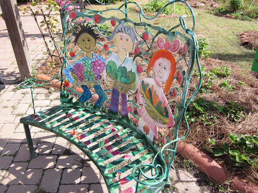 Benches encourage students to enjoy the space even when they're not working.
