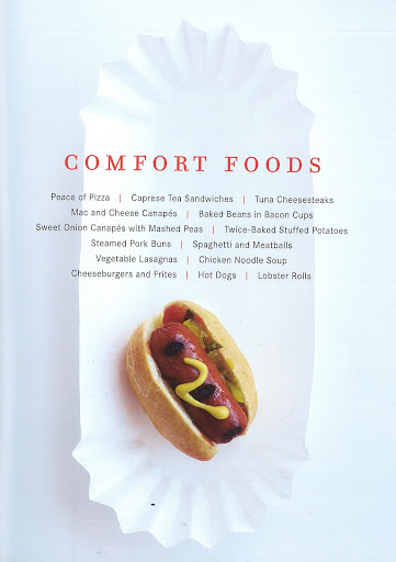 Bite by Bite has an entire section dedicated to comfort foods, from spaghetti and meatballs to lobster rolls. Yet, each dish is elegant and bite-sized. Bite by Bite has an entire section dedicated to comfort foods, from spaghetti and meatballs to lobster rolls. Yet, each dish is elegant and bite-sized.