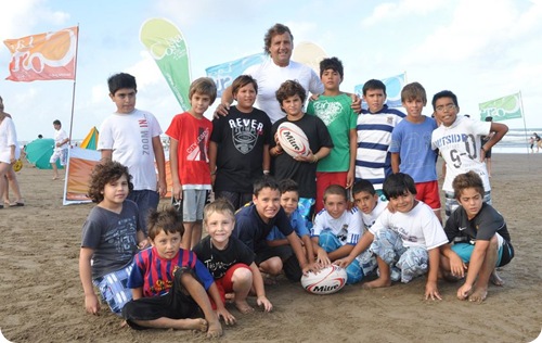 Los más chicos se divirtieron en la Clínica de Rugby con Serafín Dengra