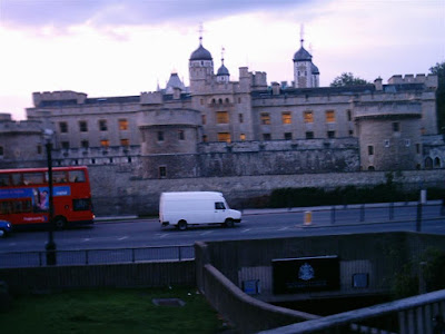 Final glimpse of London on way to airport