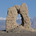 Watchtower near Shadunzi and the eastern Tian Shan, Xinjiang