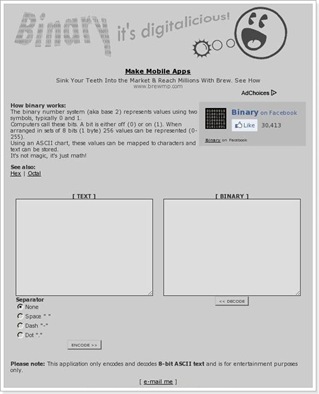 Binary - it's digitalicious!