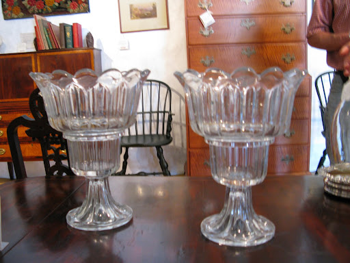 This is the most beautiful and unusual pair of wine coolers that I have ever seen. It was very hard for me not to buy these. I was imagining the dramatic flower arrangements I could make in them as well as the delicious bottles of wine I could use to cool in them. Alas, I didn't think that they were quite right for my ultra modern dining room. This is the most beautiful and unusual pair of wine coolers that I have ever seen. It was very hard for me not to buy these. I was imagining the dramatic flower arrangements I could make in them as well as the delicious bottles of wine I could use to cool in them. Alas, I didn't think that they were quite right for my ultra modern dining room.