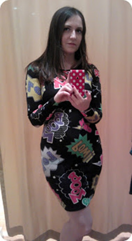Cartoon print Topshop dress