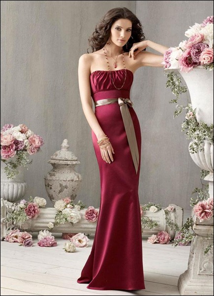 bridesmaid_dresses_burgundy_satin_curved_gathered_neckline_sleeveless_floor-length_hemline_01