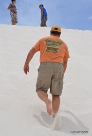 Climbing the dunes