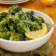 Garlicky Roasted Broccoli with Parmigiano-Reggiano