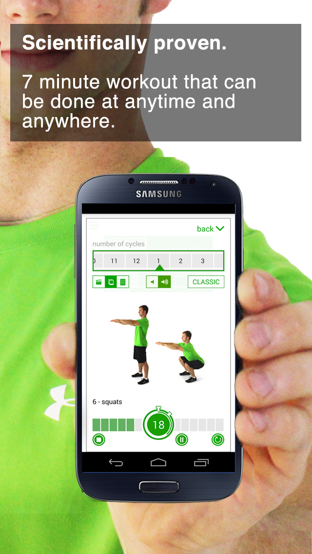 Android application 7 Minute Workout Challenge screenshort