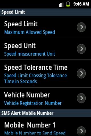 Android application Speed Limit Alert screenshort