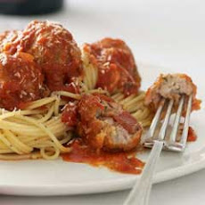 Stuffed Meatballs With Spaghetti