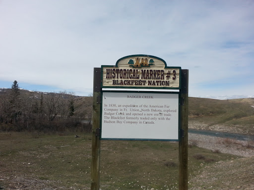 Blackfeet Historical Marker #3