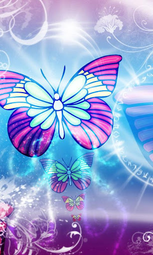 Beautiful Blue Butterfly Theme