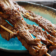 Asian Flank Steak Skewers