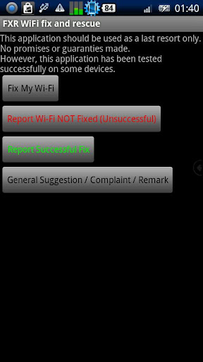 FXR WiFi fix and rescue