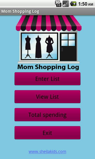 Mom Shopping Log