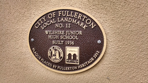 Wilshire School Landmark Plaque
