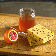 Golden Sweet Polenta with Blood Oranges