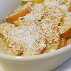 Fat-Free Microwave Apple Crumble Delight