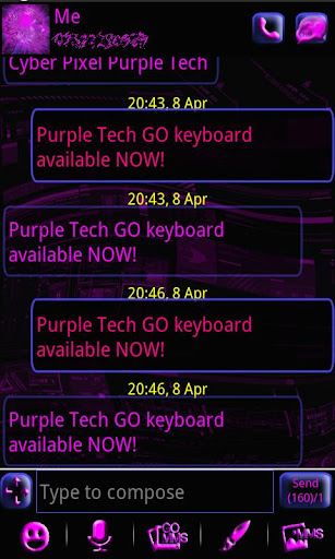 免費下載個人化APP|Purple Tech GO SMS Pro app開箱文|APP開箱王